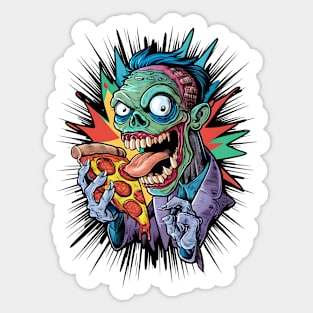 Colorful Creature’s Pizza Party Sticker